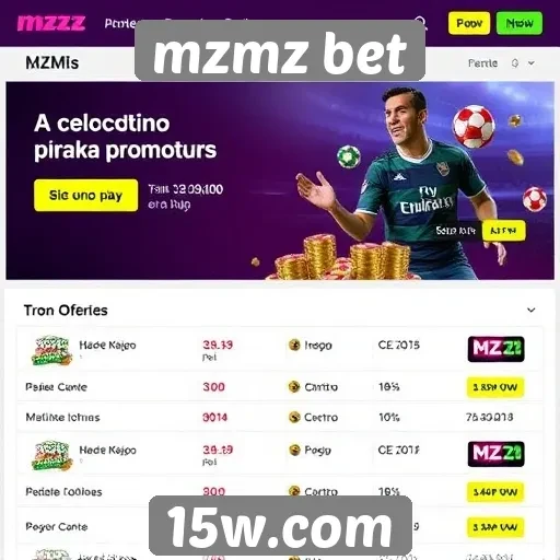 Ofertas promocionais atuais do mzmz bet